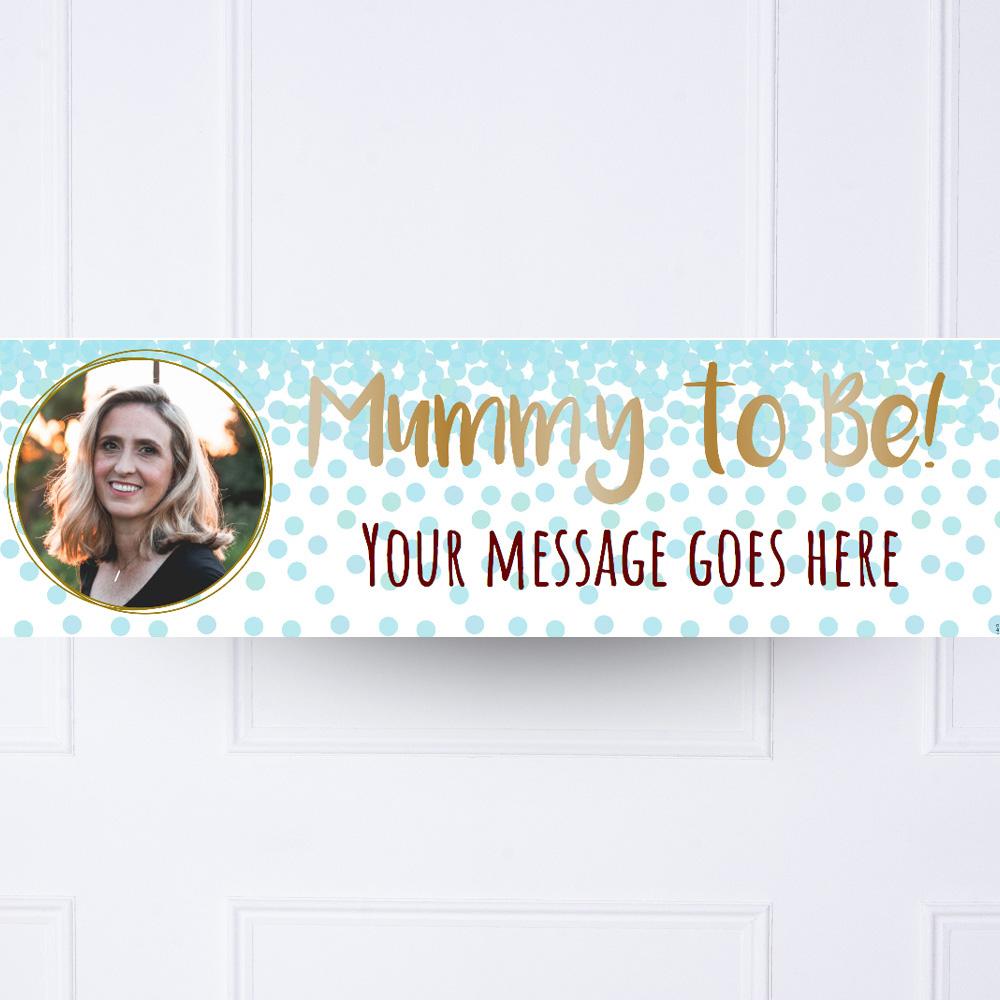 Click to view product details and reviews for Blue Confetti Personalised Party Banner.