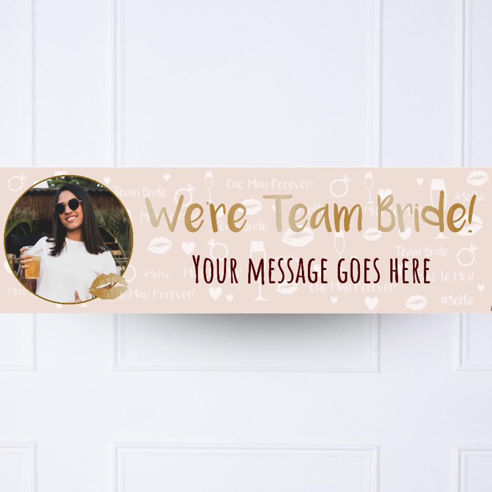 Click to view product details and reviews for Rose Gold Hen Party Personalised Party Banner.
