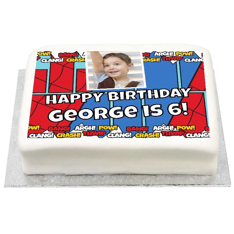 Click to view product details and reviews for Personalised Photo Cake Comic Book.