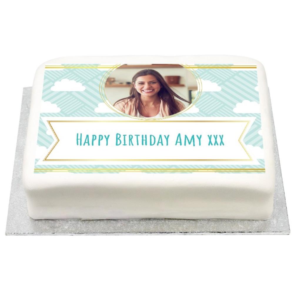 Click to view product details and reviews for Personalised Photo Cake Fluffy Clouds.