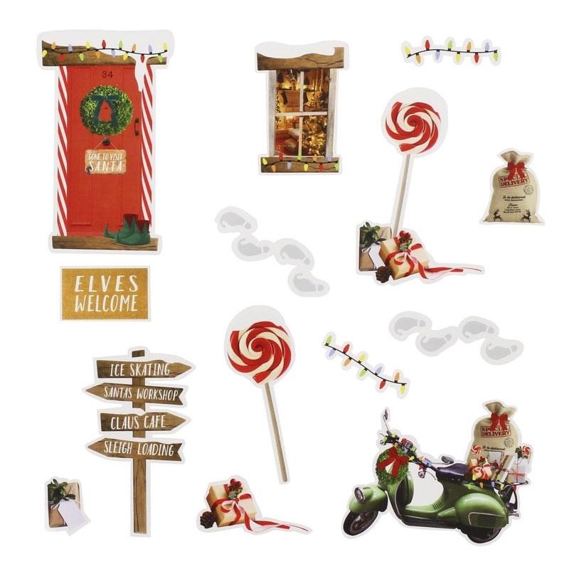 Elf Wall Stickers X14