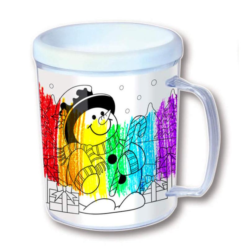 Kids Colour In Christmas Mug