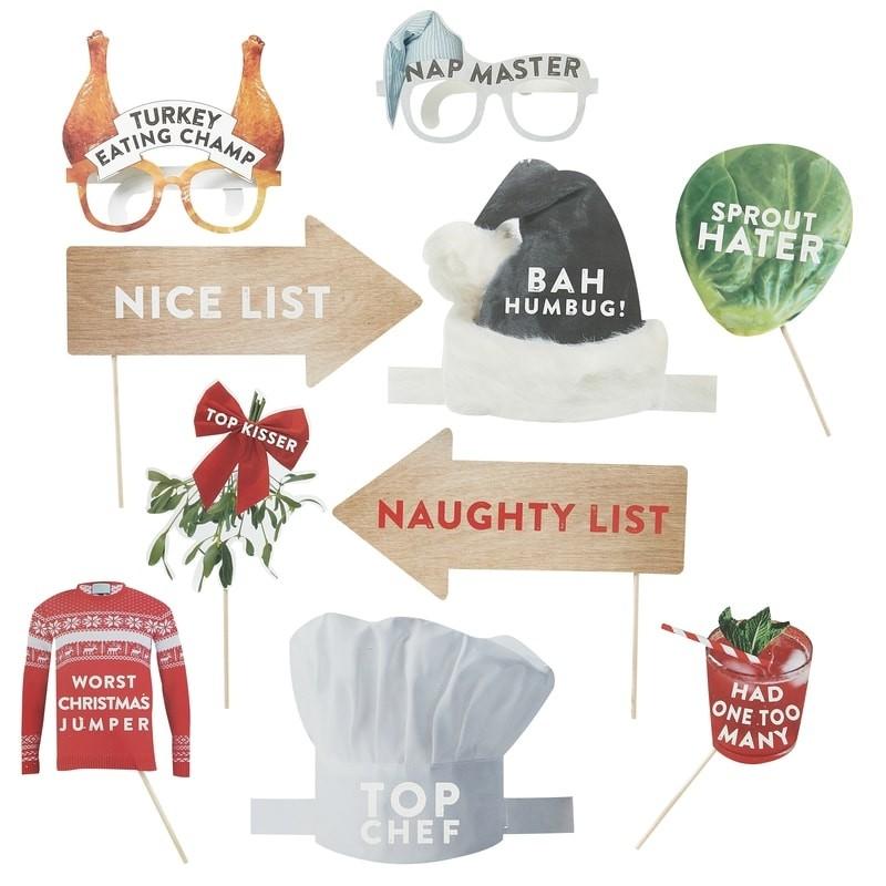 Novelty Christmas Photo Booth Kit