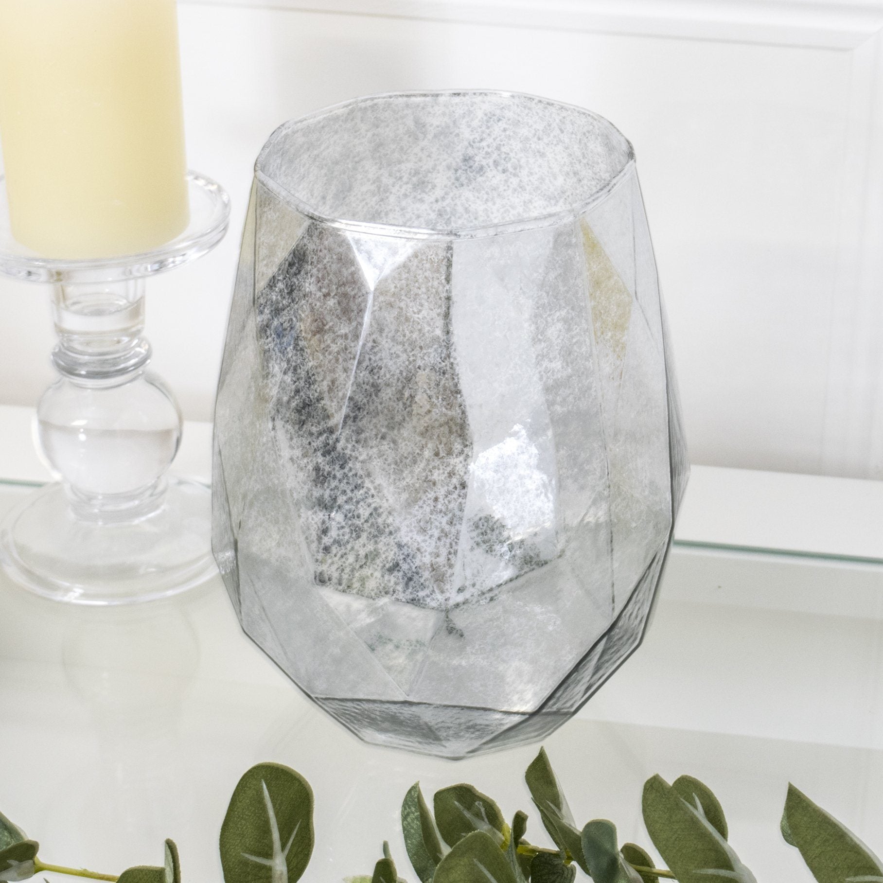 Click to view product details and reviews for Lustre Tea Light Holder Silver.