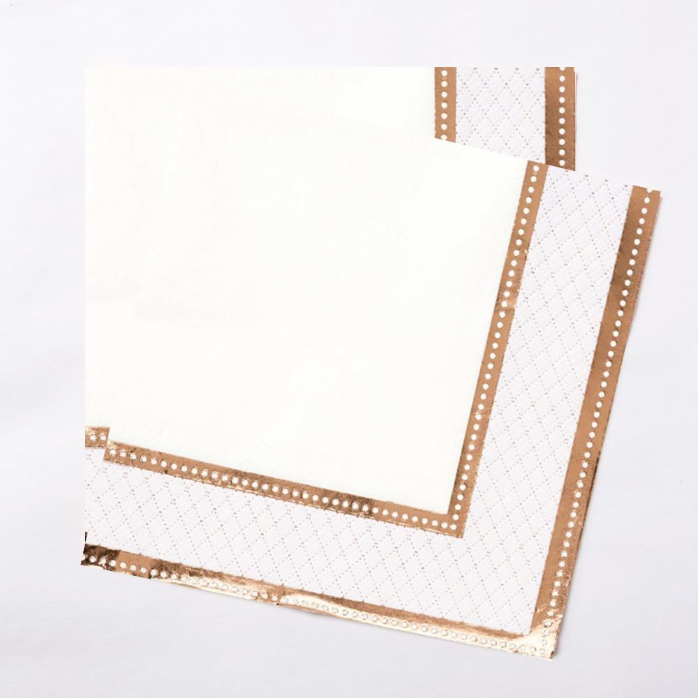 Click to view product details and reviews for Rose Gold Napkins X16.