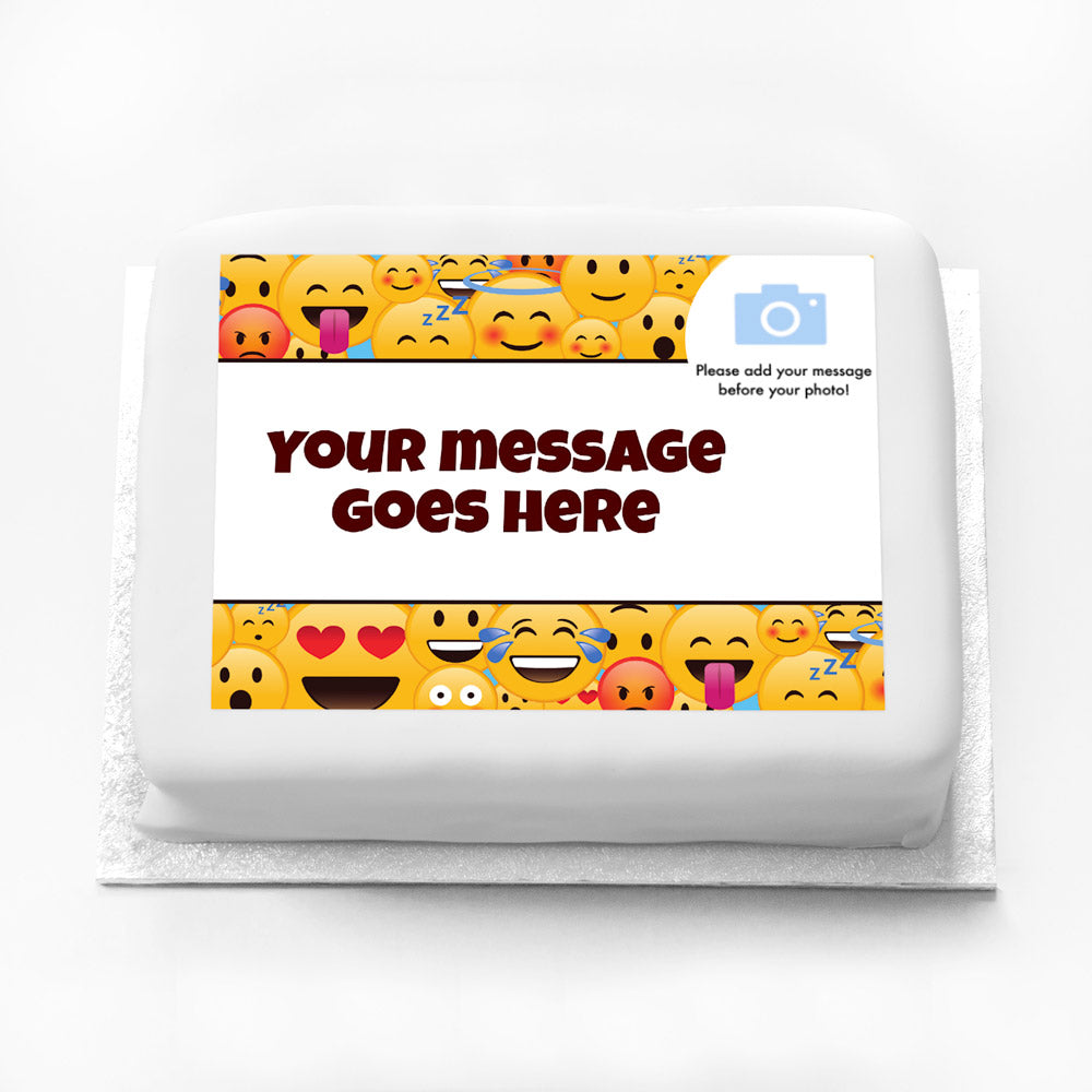 Click to view product details and reviews for Personalised Photo Cake Emojis.