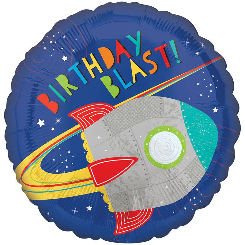 Click to view product details and reviews for Blast Off Round Helium Balloon.