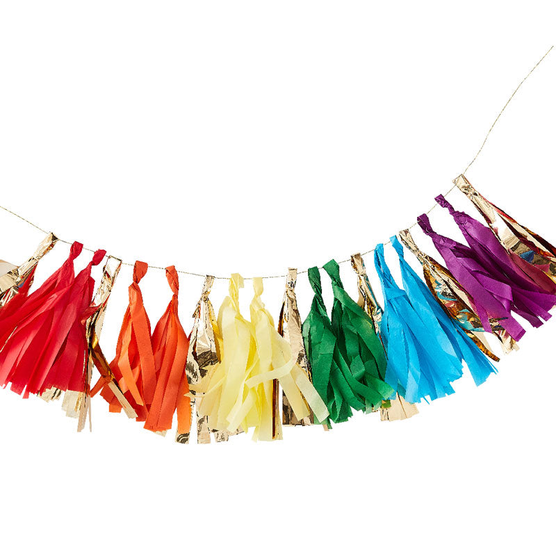 Click to view product details and reviews for Rainbow Party Tassel Garland Kit.