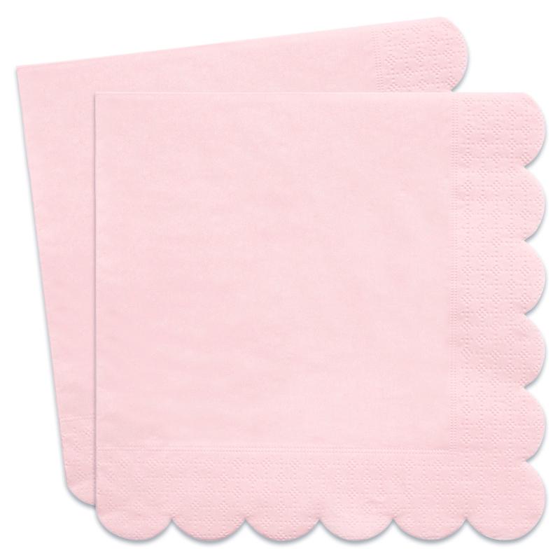Click to view product details and reviews for Simply Eco Pale Pink Scalloped Party Napkins X20.