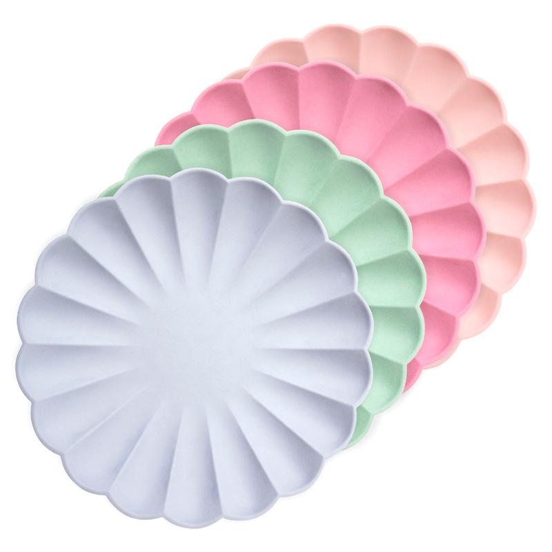 Click to view product details and reviews for Simply Eco Multicolor Large Scalloped Party Plates X8.