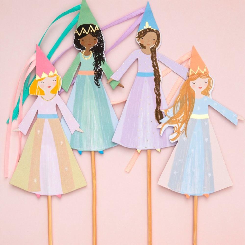 Magical Princess Cake Toppers X4