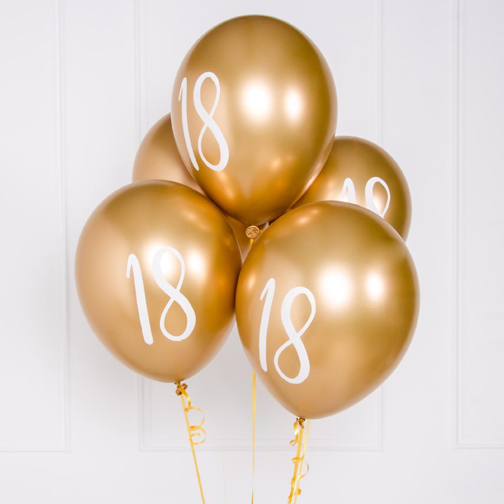 Click to view product details and reviews for Milestone Birthday Gold 18th Birthday Balloons X5.