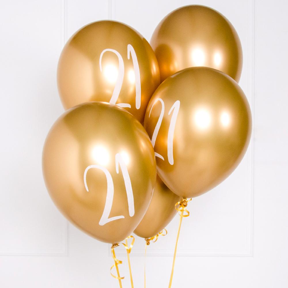 Click to view product details and reviews for Milestone Birthday Gold 21st Birthday Balloons X5.