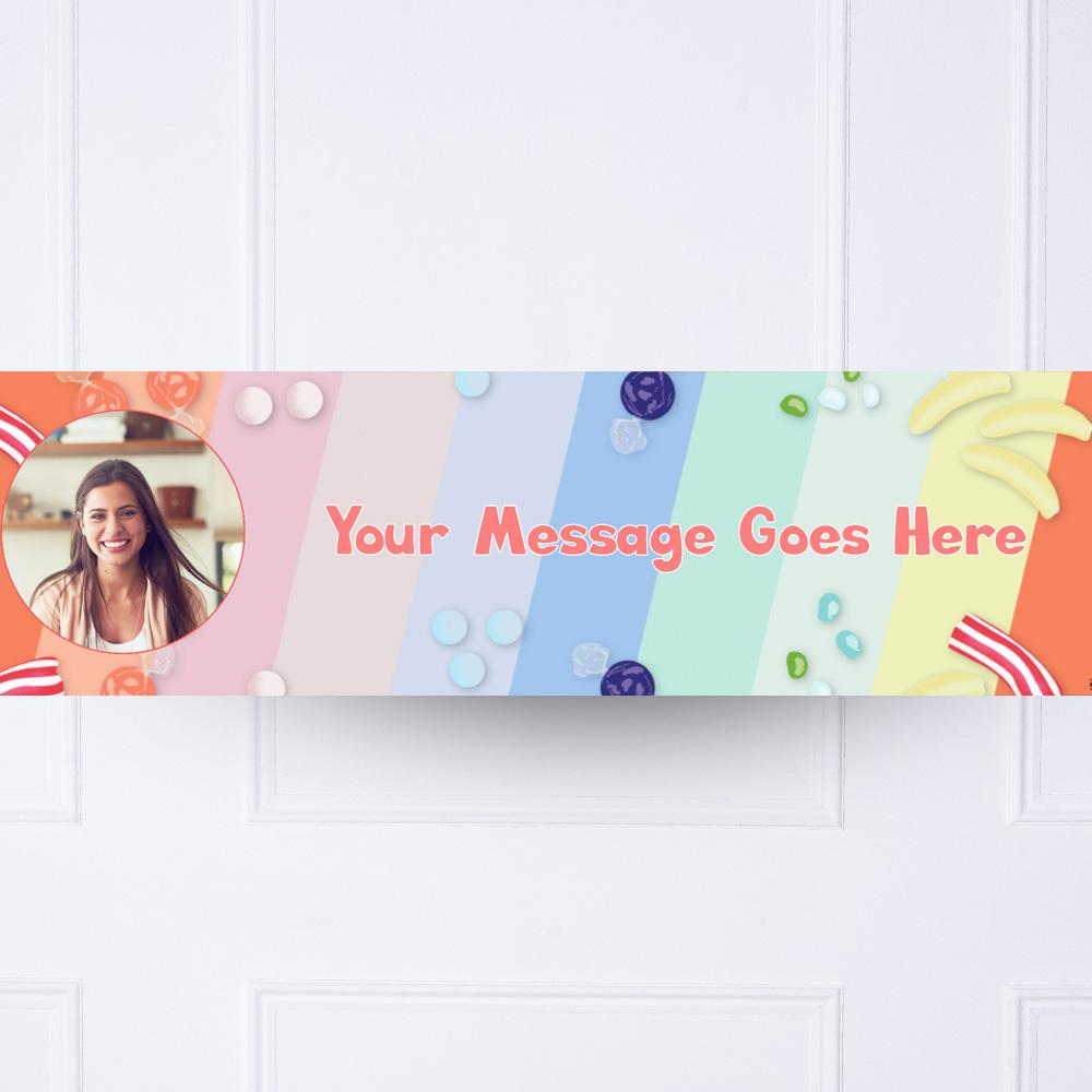 Click to view product details and reviews for Colour Wheel Personalised Party Banner.