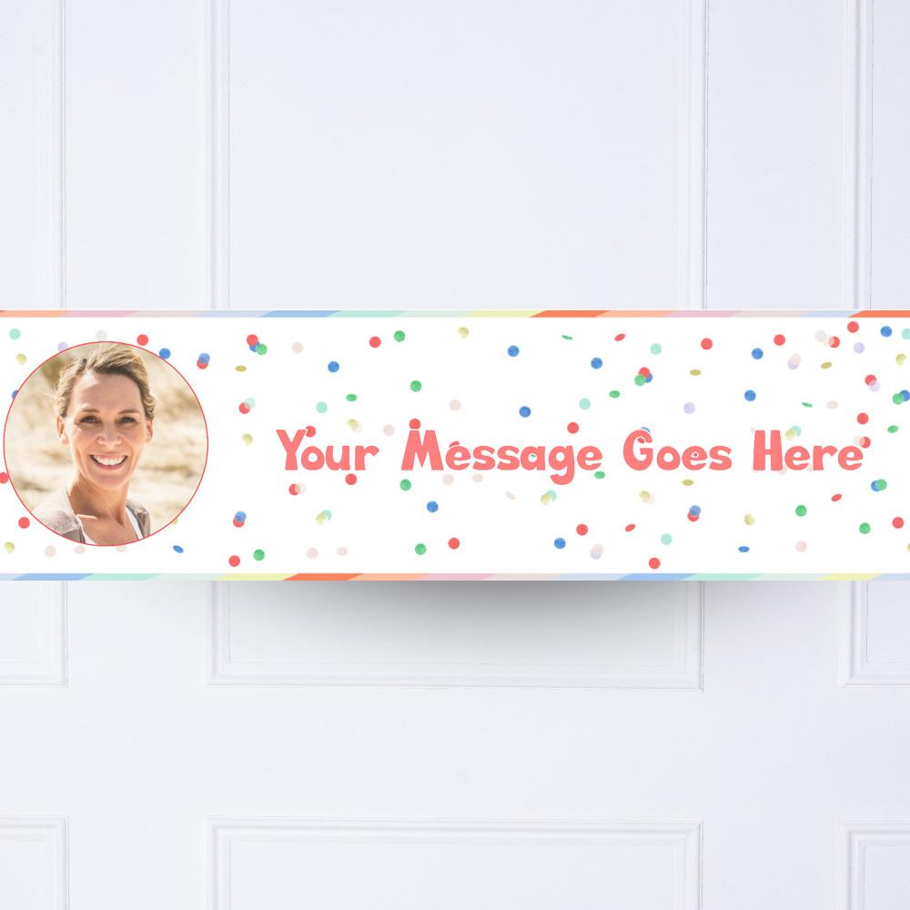 Click to view product details and reviews for Rainbow Bright Personalised Party Banner.