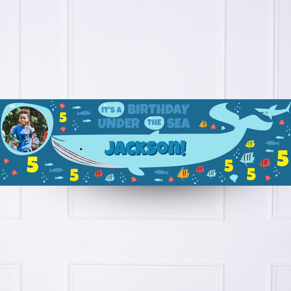 Click to view product details and reviews for Under The Sea Personalised Party Banner.