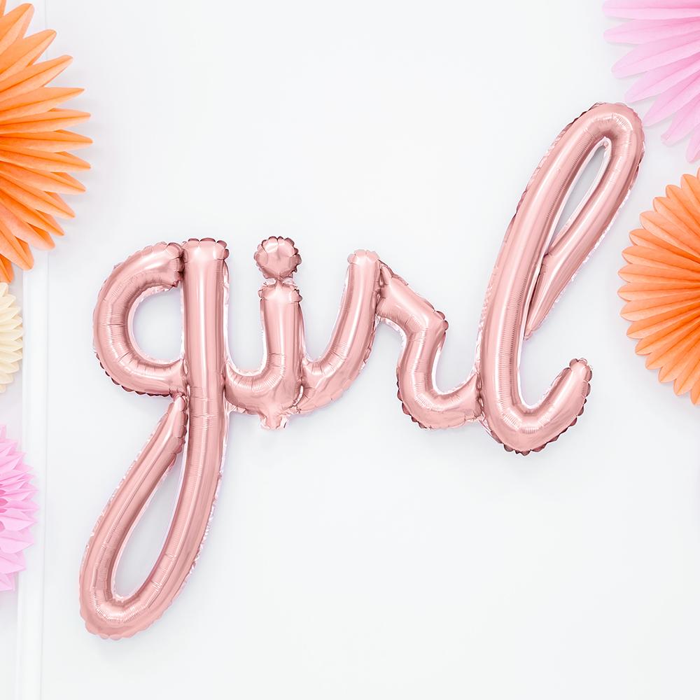 Click to view product details and reviews for Girl Air Filled Foil Phrase Balloon Bunting Rose Gold Each.
