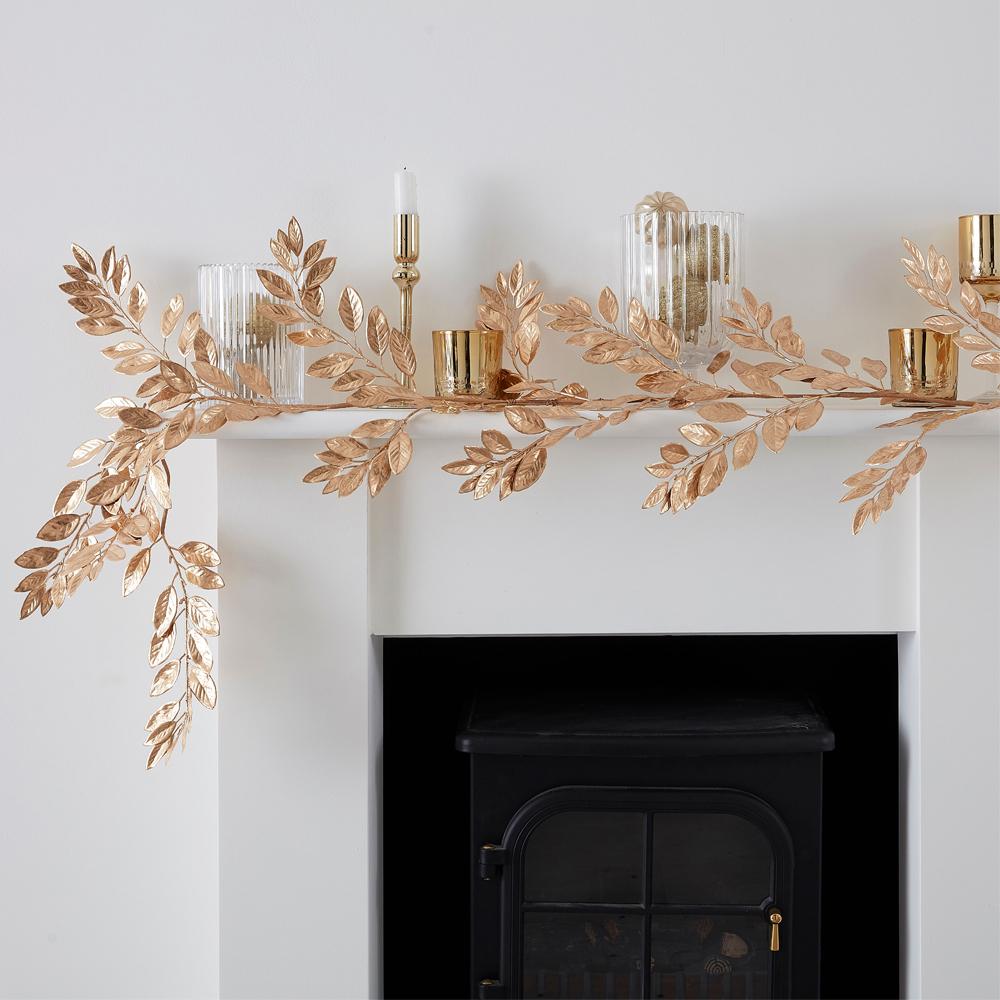 Click to view product details and reviews for Gold Foliage Christmas Garland.