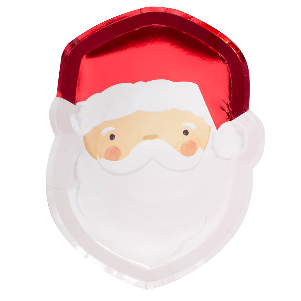 Click to view product details and reviews for Santa Shaped Paper Party Plates X5.