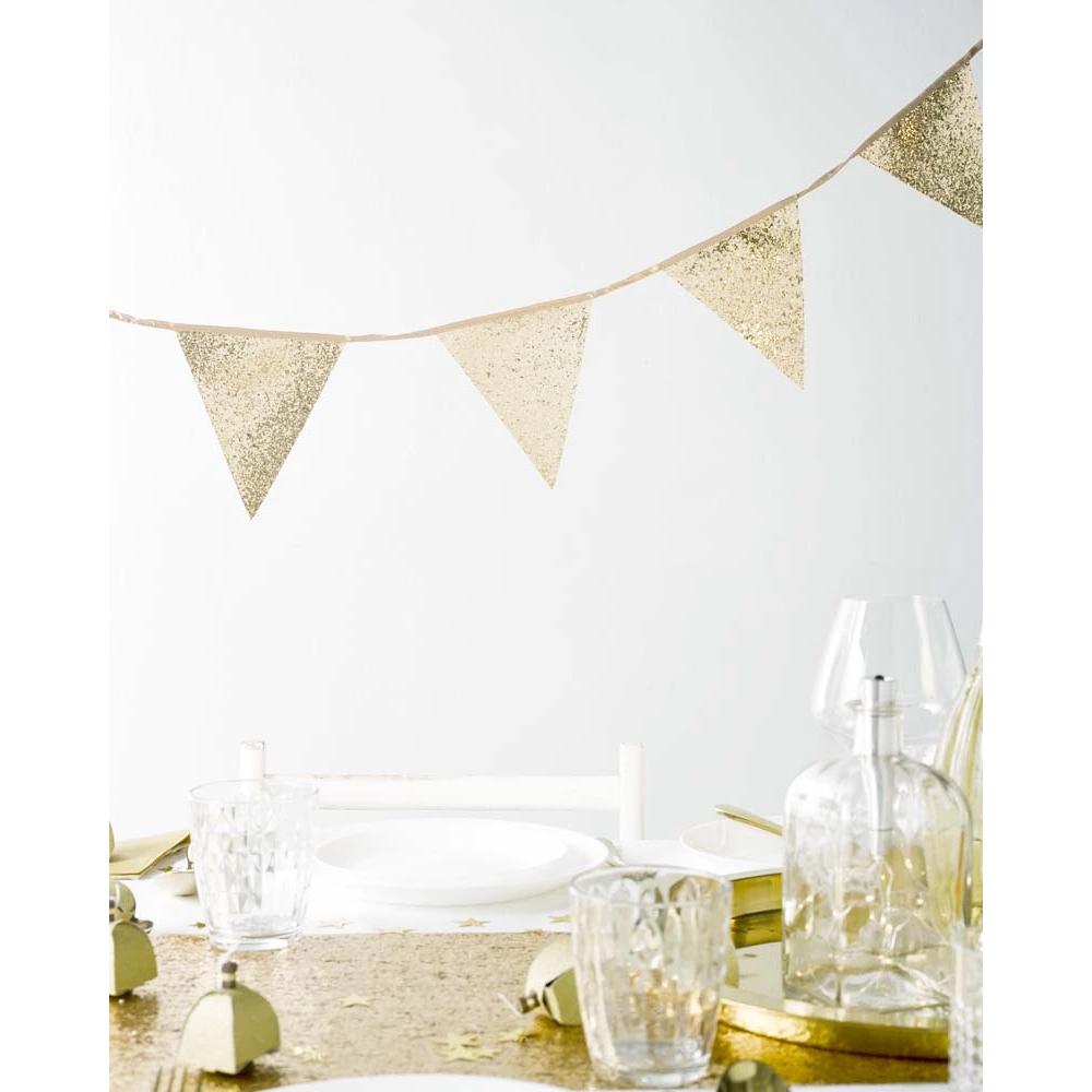 Click to view product details and reviews for Luxe Gold Glitter Bunting.