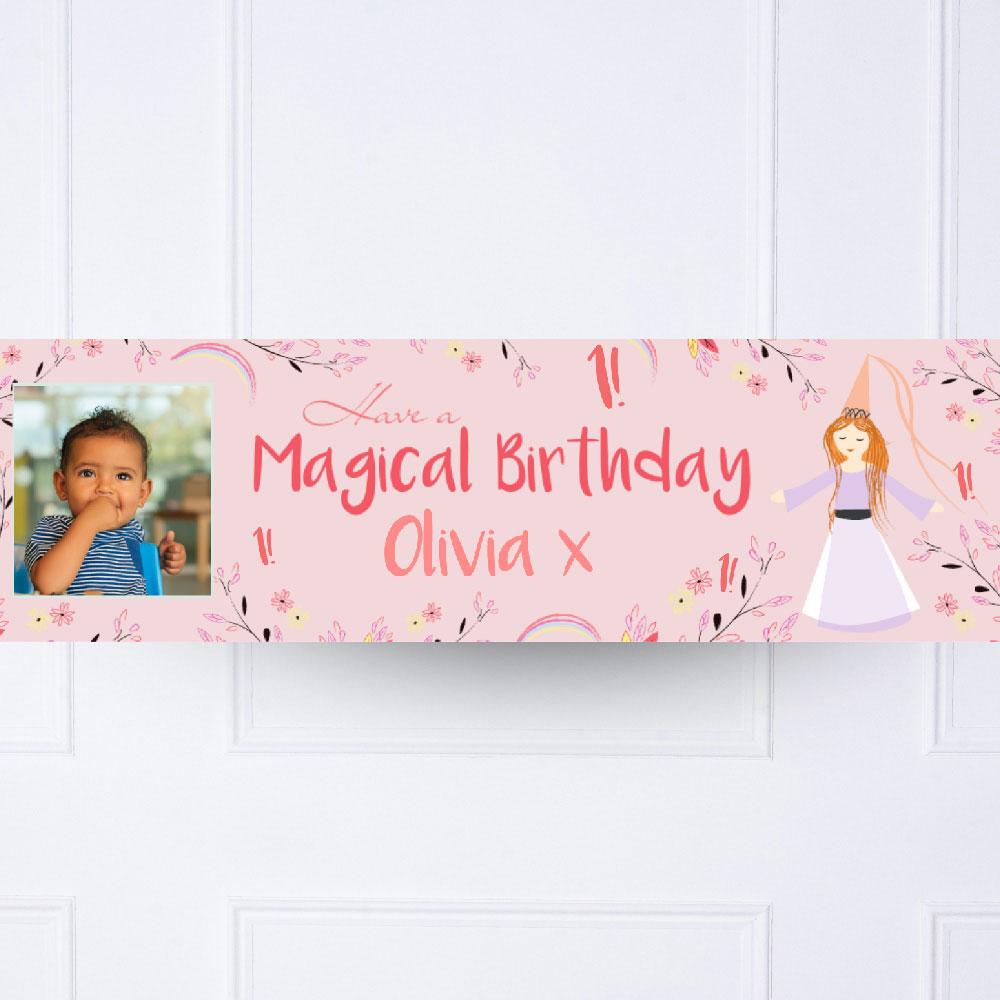 Click to view product details and reviews for Princess Magic 1st Birthday Personalised Party Banner.