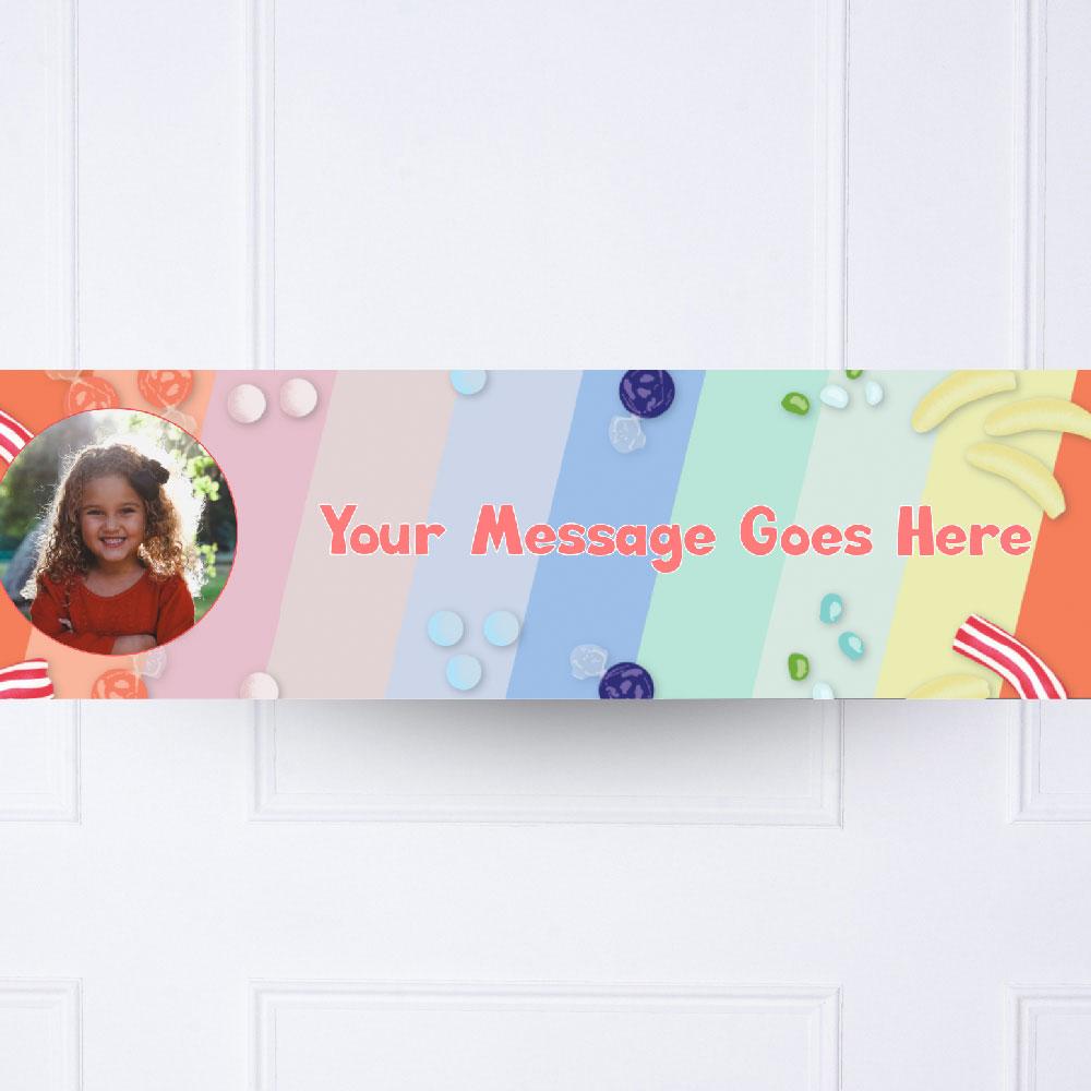 Click to view product details and reviews for Kids Colour Wheel Personalised Party Banner.