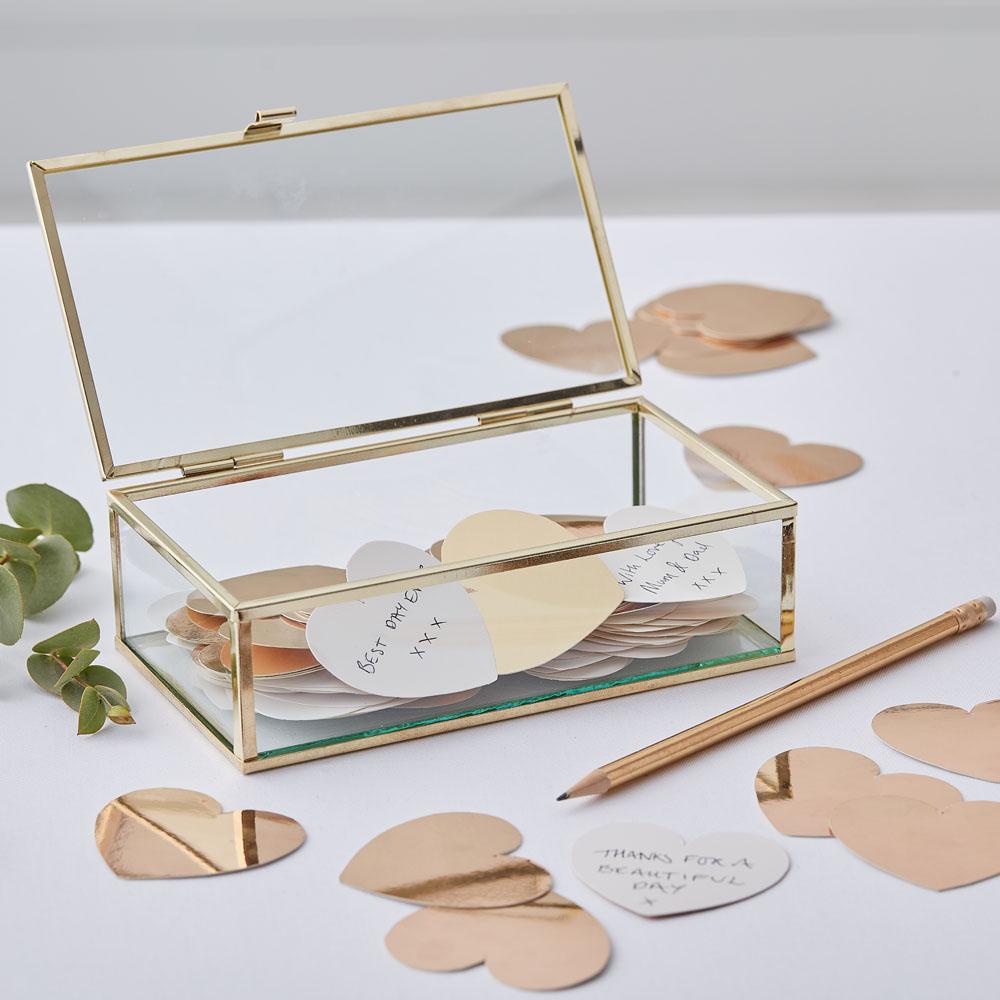 Click to view product details and reviews for Botanical Glass Guest Book Trinket Box.