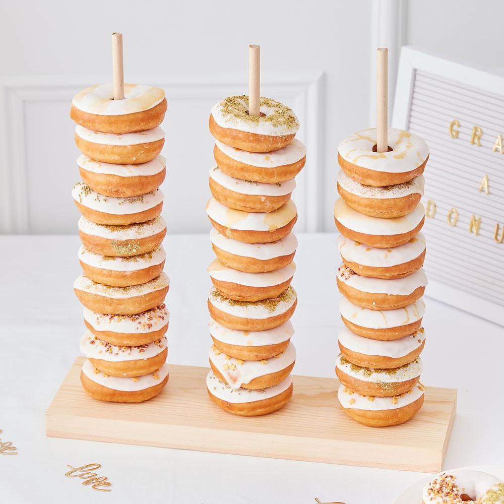 Click to view product details and reviews for Gold Wedding Doughnut Stacker.
