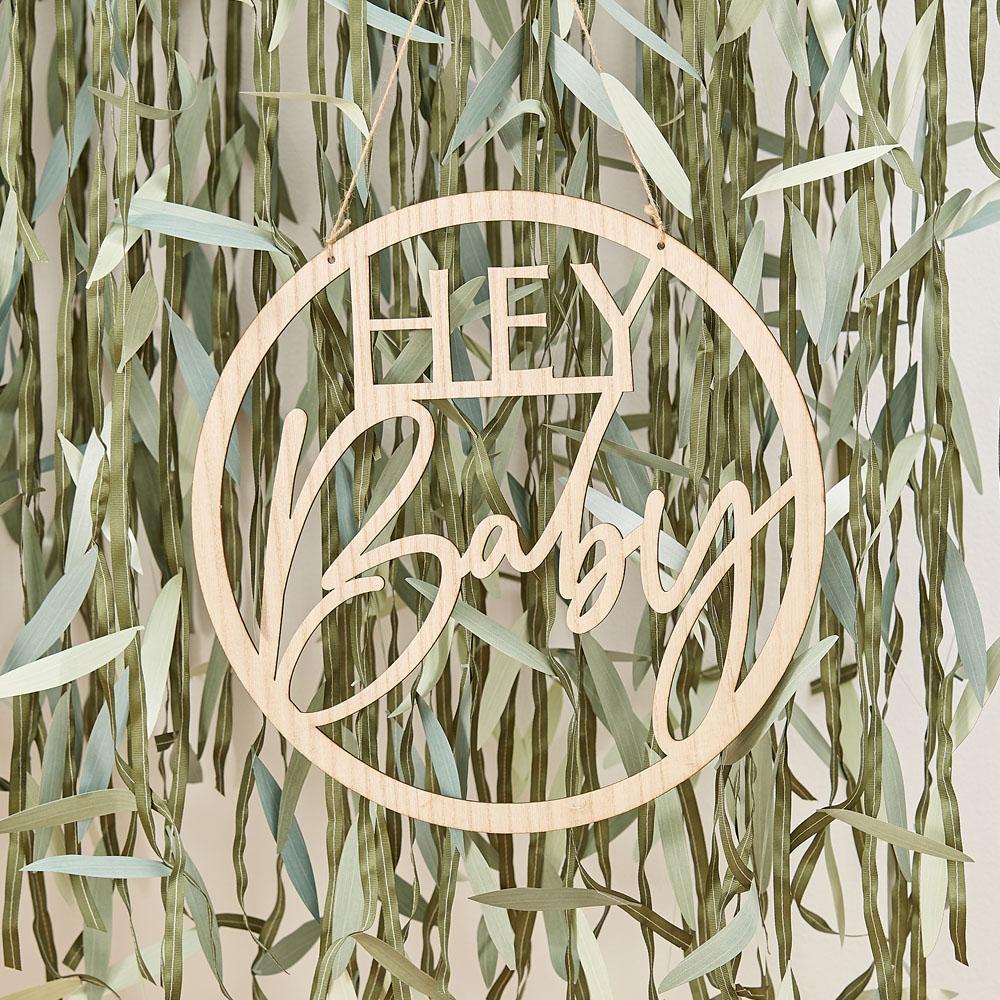 Click to view product details and reviews for Botanical Baby Wooden Hey Baby Wreath Hoop.