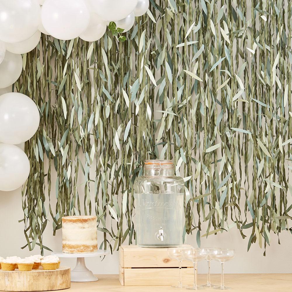 Click to view product details and reviews for Botanical Leaf Ribbon Backdrop.