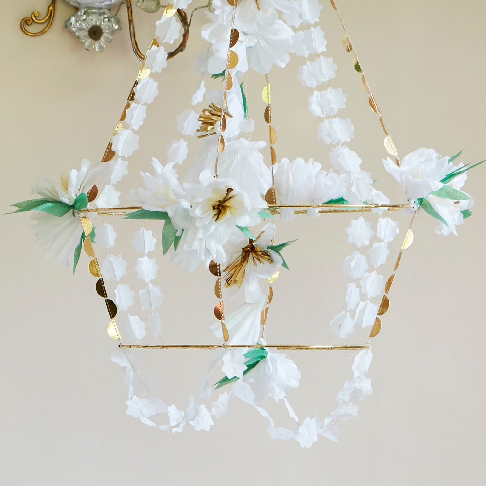 Click to view product details and reviews for White Blossom Chandelier.