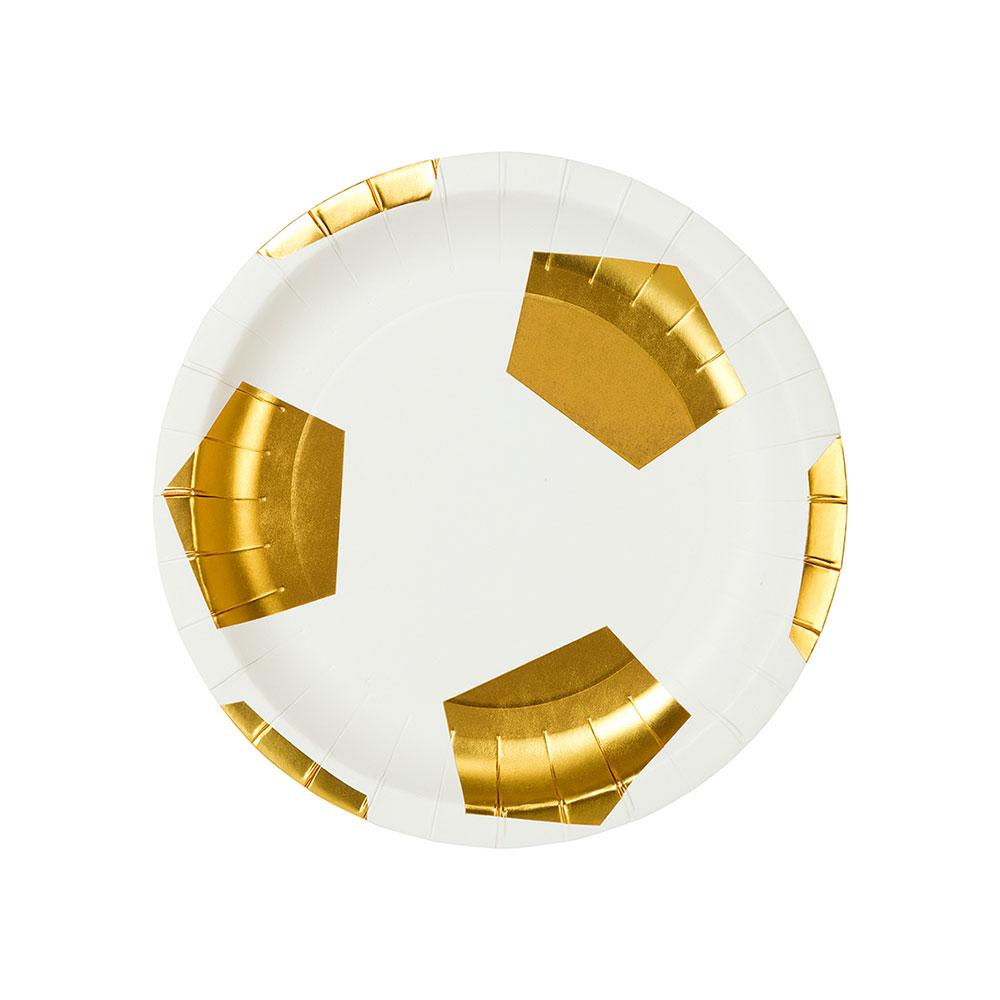 Football Champions Foiled Plates X12