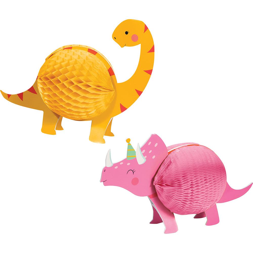 Click to view product details and reviews for Dino Party Honeycomb Centrepiece Set X2.