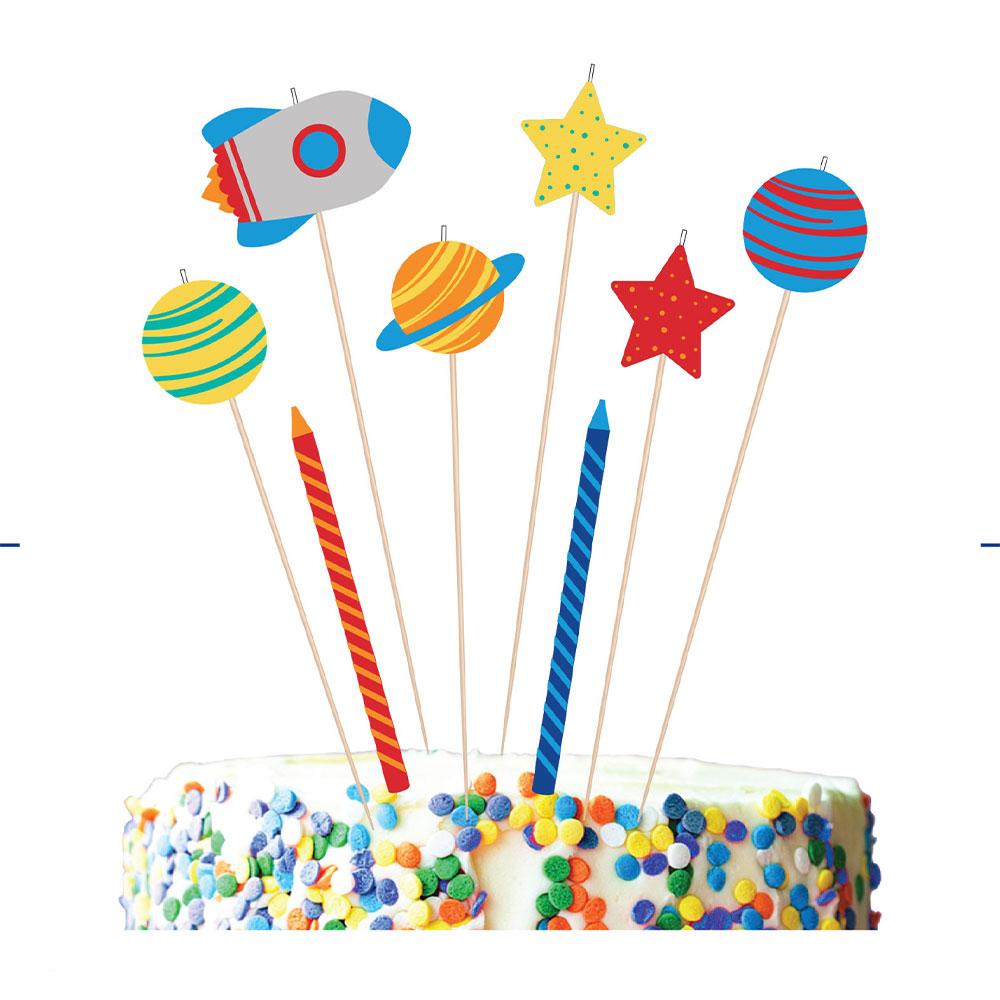 Click to view product details and reviews for Blast Off Birthday Candles.