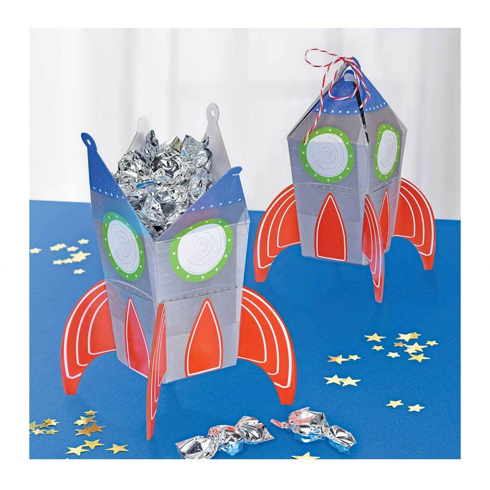 Blast Off Party Treat Boxes X8