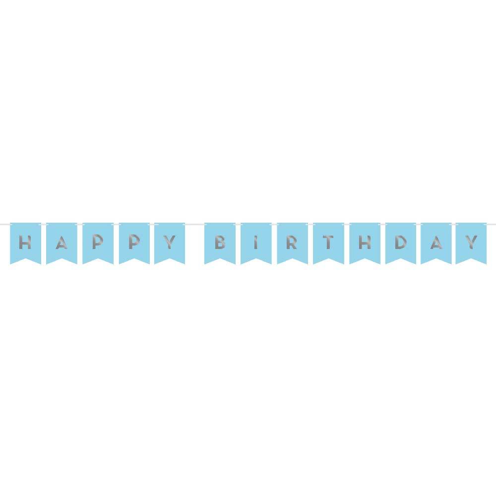 Click to view product details and reviews for Blue Silver Celebration Happy Birthday Banner.