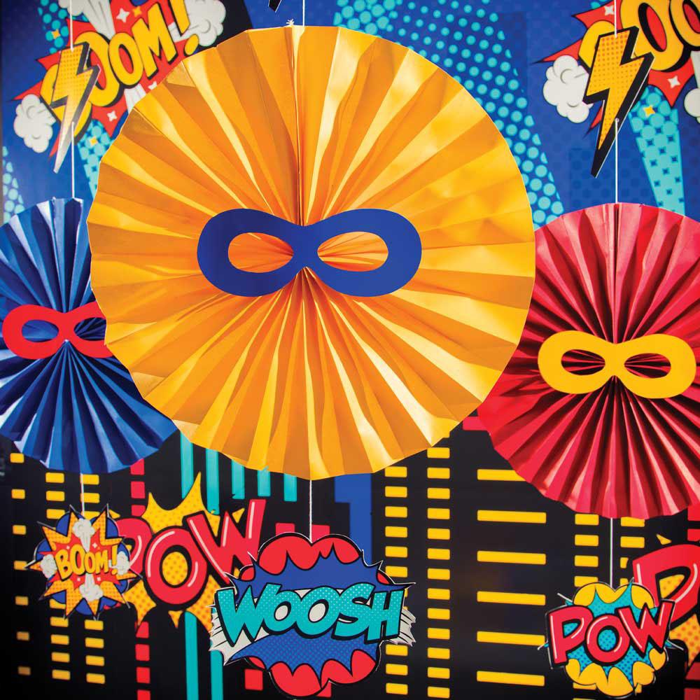 Click to view product details and reviews for Superhero Slogan Hanging Decorations X3.