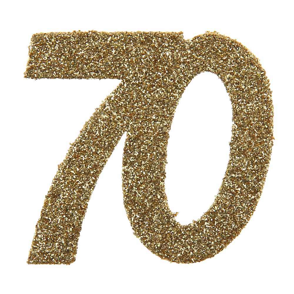 Click to view product details and reviews for 70th Birthday Oversized Glitter Confetti X6.