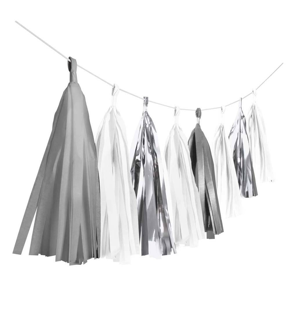 Click to view product details and reviews for Tassel Garland Silver.