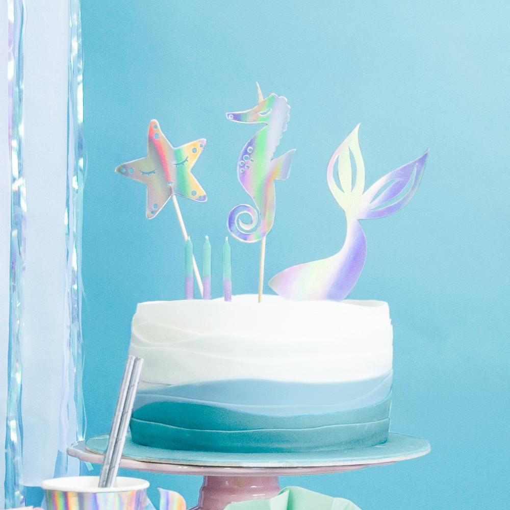 Click to view product details and reviews for Mermaid Party Cake Toppers X3.