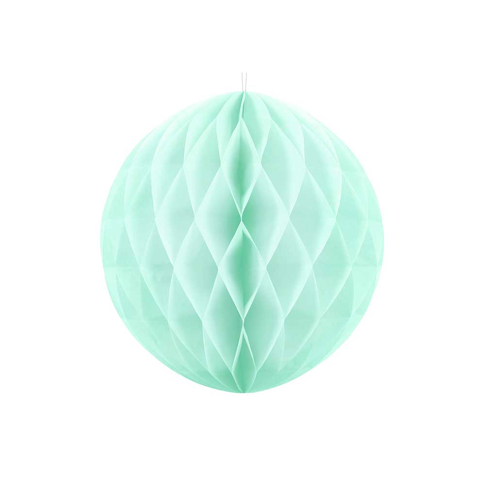 Click to view product details and reviews for Honeycomb Paper Ball 30cm Mint Green.