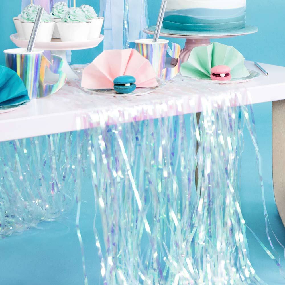 Click to view product details and reviews for Fringe Backdrop Iridescent.