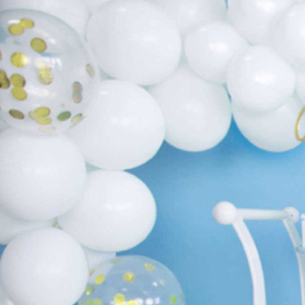 Click to view product details and reviews for Metallic Pure White Strong Small Balloons X100.