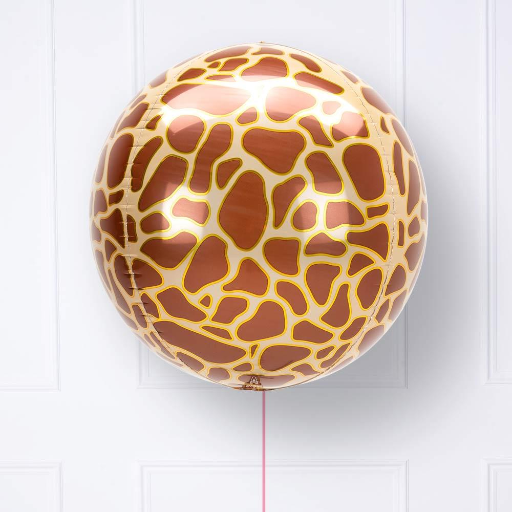 Click to view product details and reviews for Giraffe Print Orb Foil Balloon.