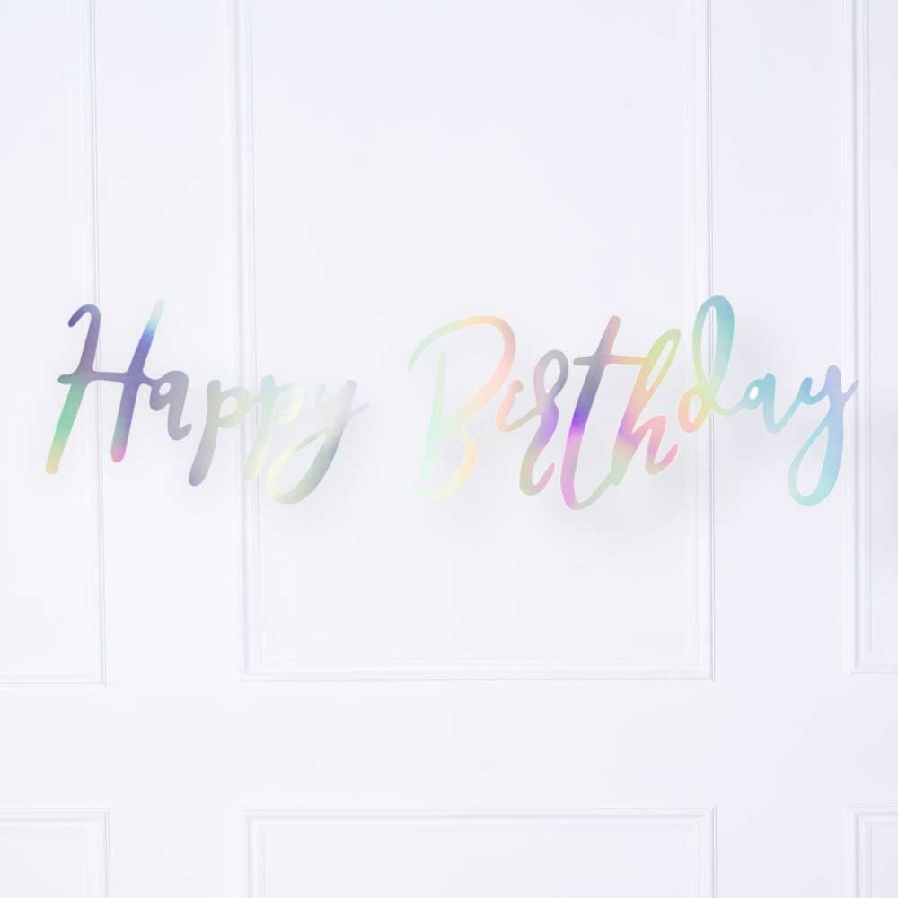 Click to view product details and reviews for Happy Birthday Iridescent Banner.