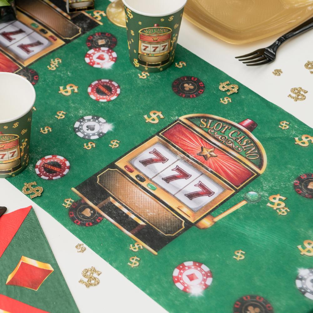 Click to view product details and reviews for Casino Party Table Runner 5m.