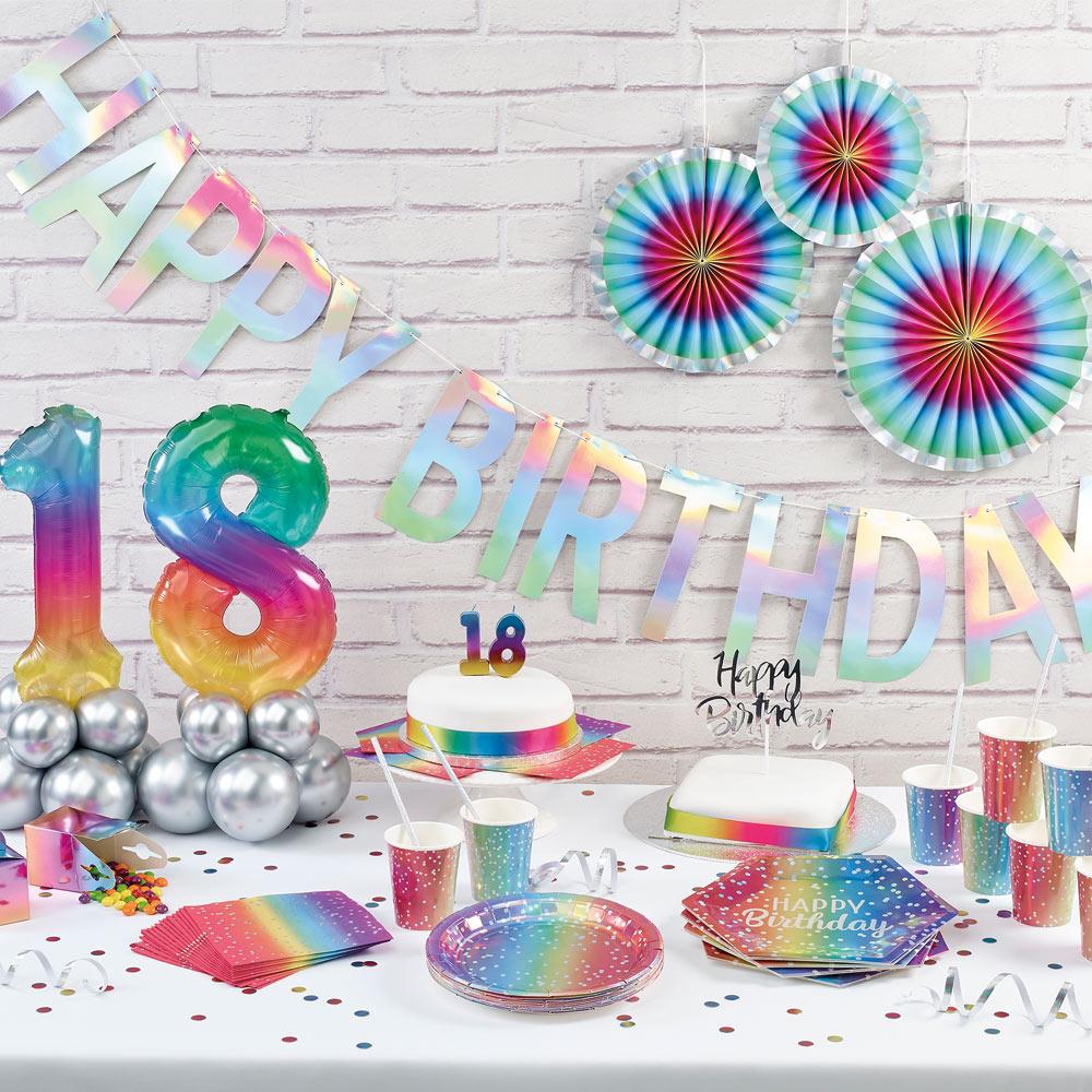 Click to view product details and reviews for Metallic Rainbow Happy Birthday Diy Banner 2m.