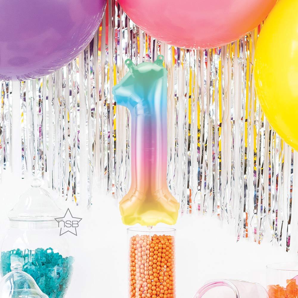 Click to view product details and reviews for Air Fill Ombre 16 Number 1 Balloon.