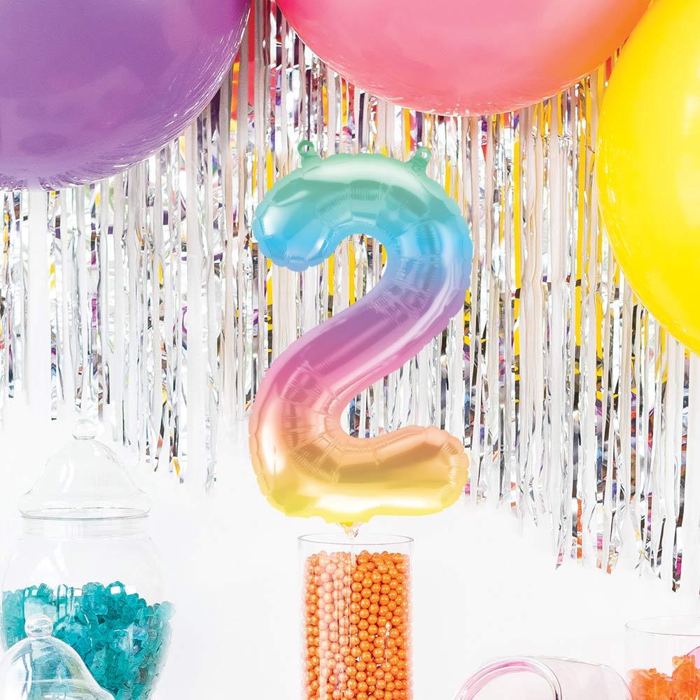 Click to view product details and reviews for Air Fill Ombre 16 Number 2 Balloon.