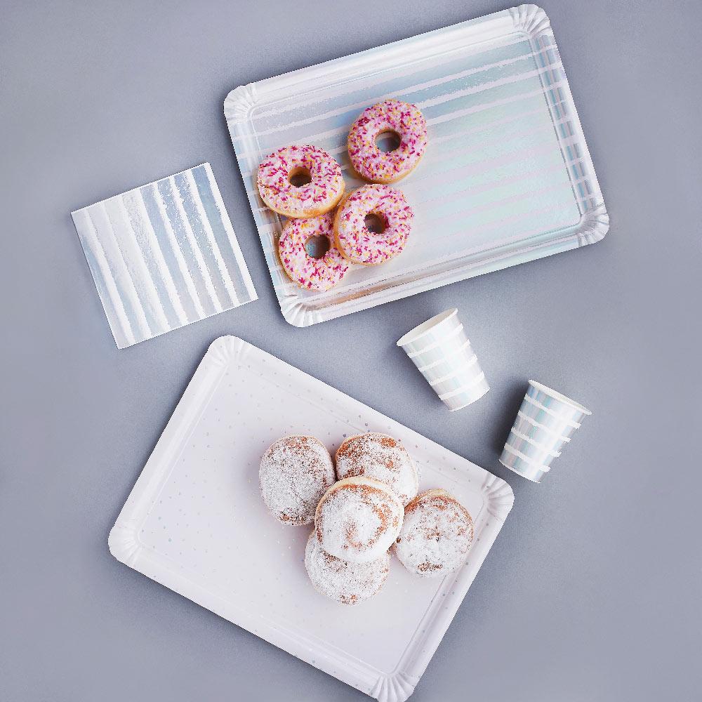 Click to view product details and reviews for Iridescent Paper Trays X4.